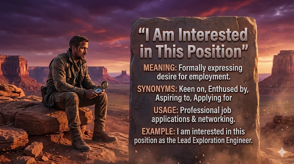 I Am Interested in This Position