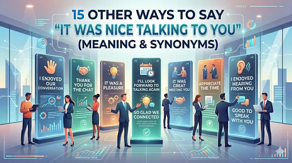 It Was Nice Talking To You