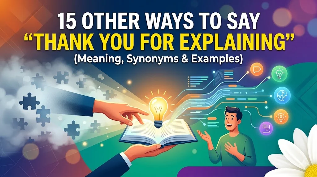 Thank You For Explaining Meaning Synonyms