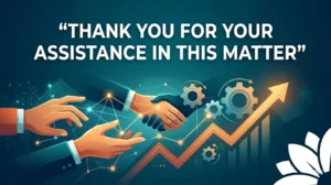 Thank You For Your Assistance In This Matter