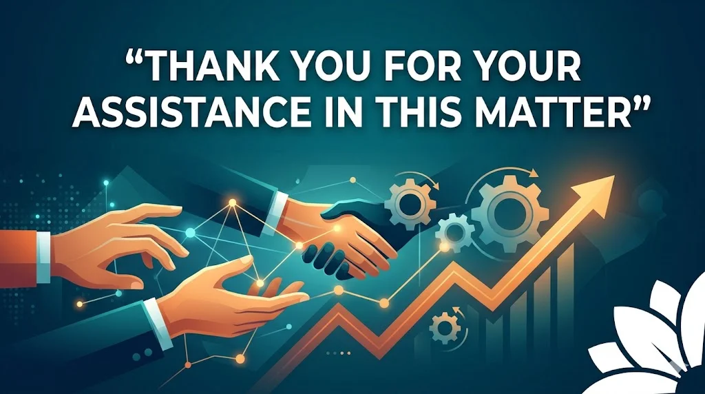 Thank You For Your Assistance In This Matter