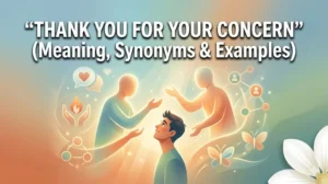 Thank You For Your Concern