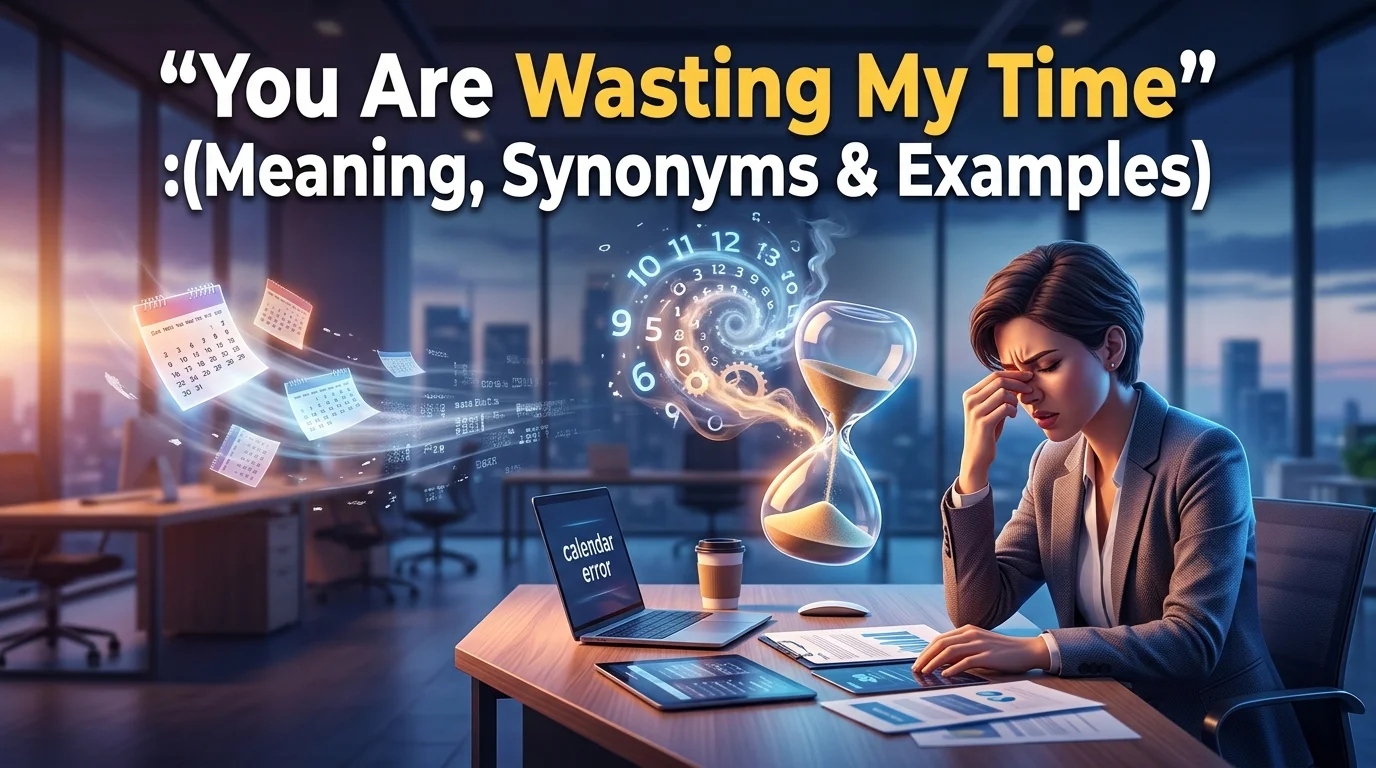 You Are Wasting My Time