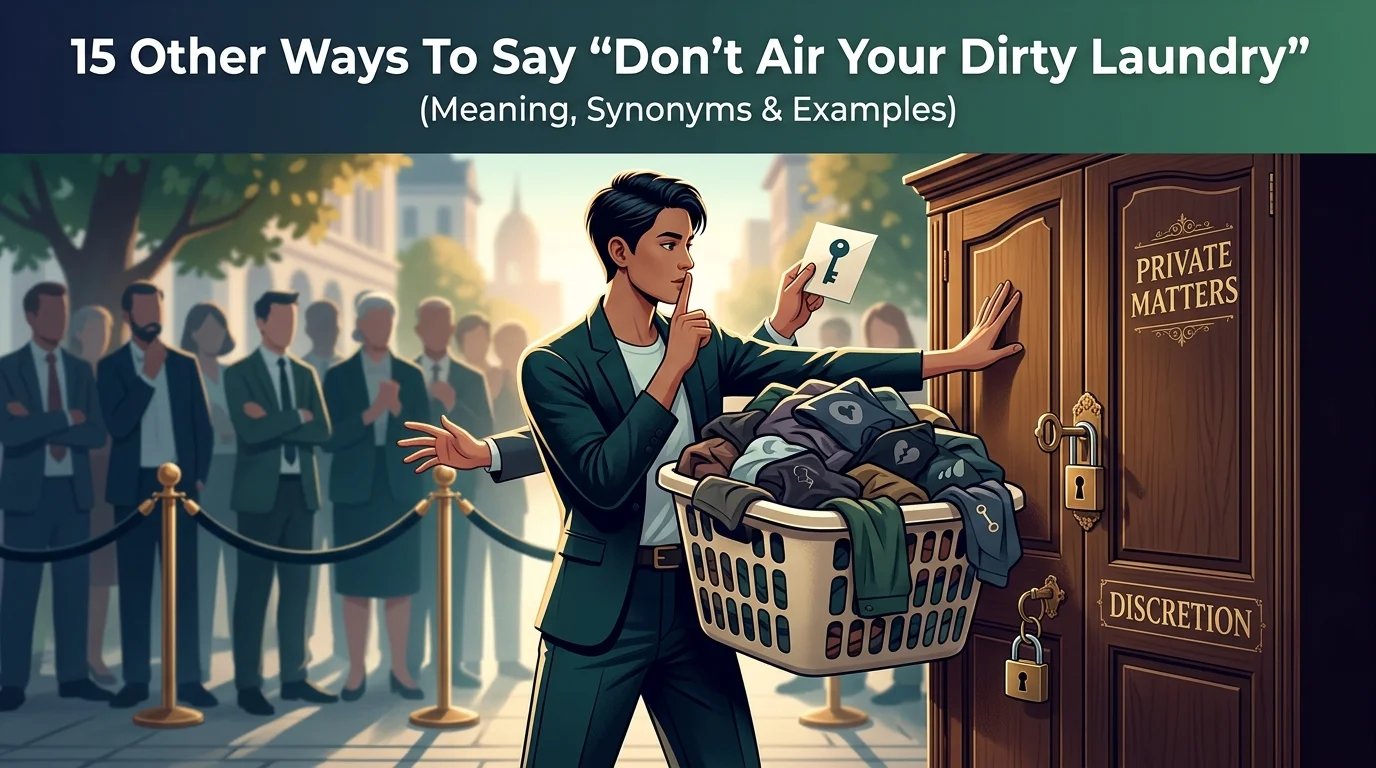 Don’t Air Your Dirty Laundry