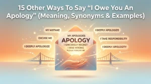 I Owe You An Apology