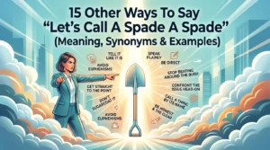 Let’s Call A Spade A Spade