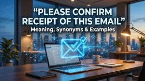 Please Confirm Receipt Of This Email