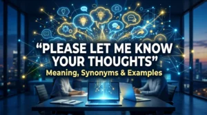 Please Let Me Know Your Thoughts