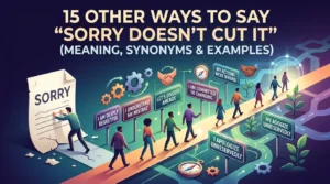 Sorry Doesn’t Cut It