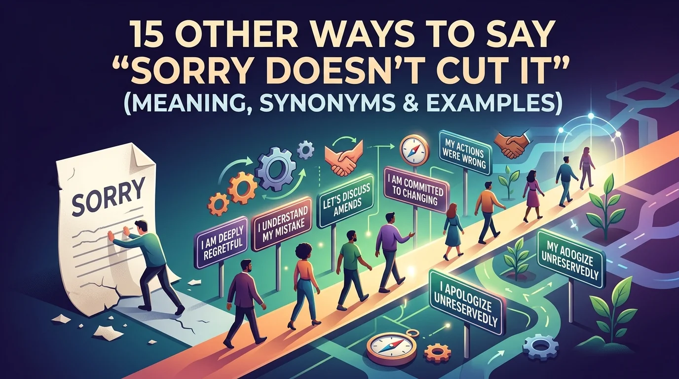 Sorry Doesn’t Cut It